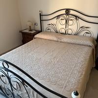 Coperta puro lino e filo di scozia ad uncinetto