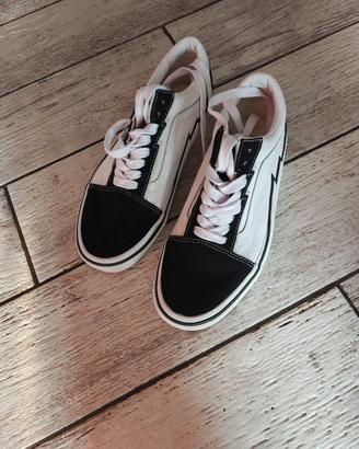 Vans Old Skool bicolore - nero  bianco tg. 41