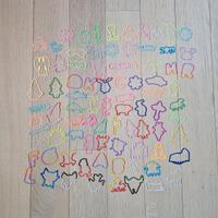 Lotto 84 braccialetti shokky bandz vintage