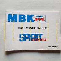 MBK 50 Booster SPIRIT 1995 manuale uso italiano