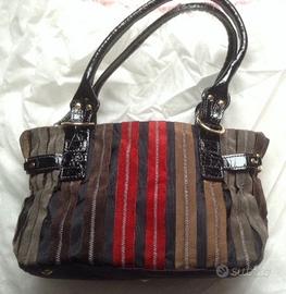 Borsa Gianni Conti nera e portafoglio