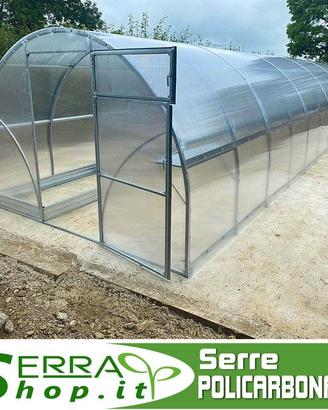 Serra policarbonato tunnel giardino acciaio orto