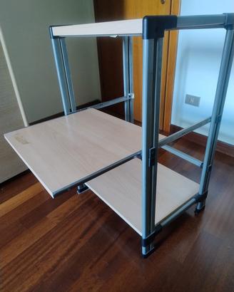 tavolino con ripiano scorrevole 