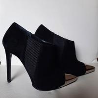 John Richmond polacchino in camoscio nero n.36