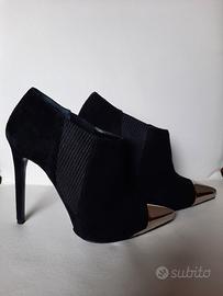 John Richmond polacchino in camoscio nero n.36