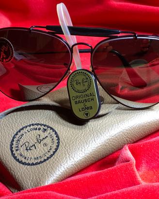 RAY-BAN  BLACK AVIATOR B&L  USA 58 14 G15 (NOS)