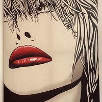 Stampa su tela stile fumetto