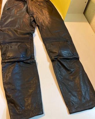 pantaloni AXO in pelle da moto tg. 54