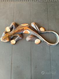 Grande Geco in legno - 54cm