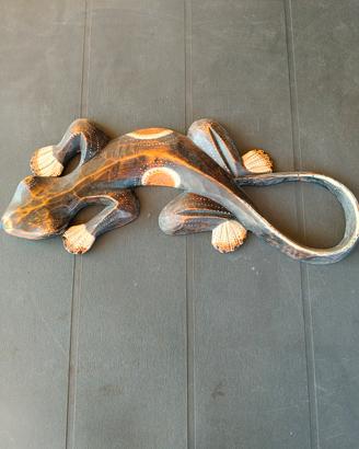 Grande Geco in legno - 54cm
