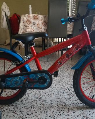 Bicicletta spiderman marvel