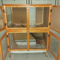 Conigliera realizzata da falegname