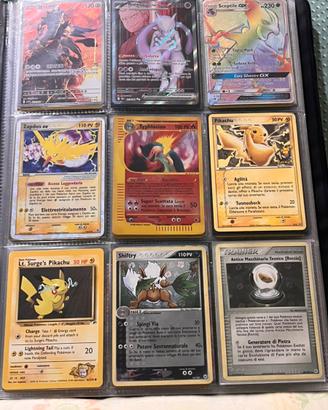 Lotto 9 carte pokemon