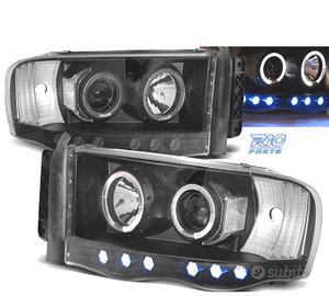 FARI PER DODGE RAM 02-06 OCCHI ANGELI NERI