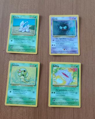 lotto carte Pokémon vintage set base italiano Gast