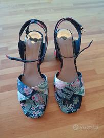Sandali con tacco 38 fantasia 