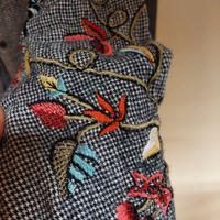 Camicia donna ricamata in cotone caldo