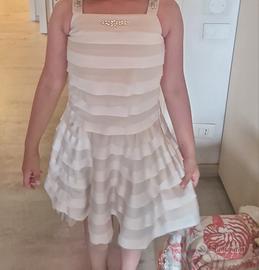 abito cerimonia twin set con coprispalle 10 anni