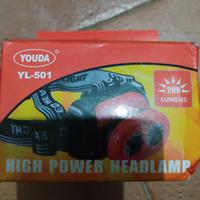 Torcia Frontale LED 200 Lumen Youda YL-501 - Nuova