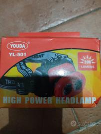 Torcia Frontale LED 200 Lumen Youda YL-501 - Nuova