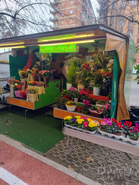 Vendita banco da mercato mobile