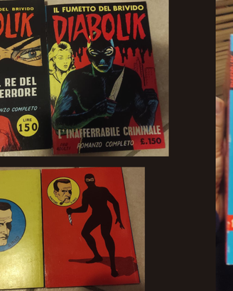Diabolik -170 numeri (incluse ristampe nr 1 e 2 )