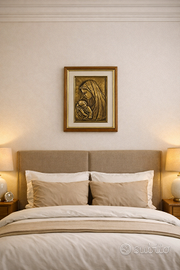 Quadro in bronzo “Madonna con Bambino”
