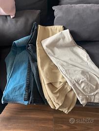 Pantaloni jeans da uomo, tg 50, disabile