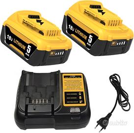 2pcs 5000mAh sostituzione per Dewalt batteria 18V
