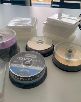 DVD-R con custodie e varie