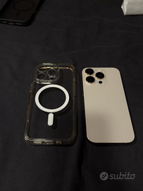 iphone 16 pro 128gb desert titanium + mag safe