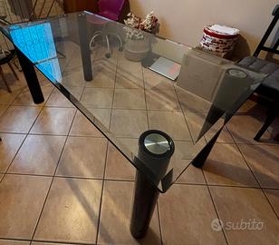 tavolo in cristallo Zanotta