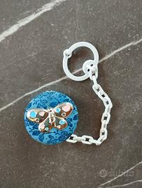 Catenella porta ciuccio con clip in argento 925