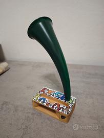 grammofono amplificatore per smartphone vintage