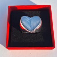 Anello argento a forma di cuore