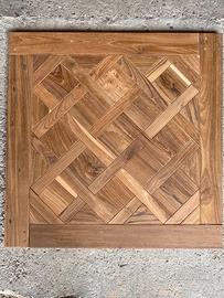 Parquet in quadrotti teak