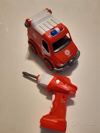 Camion dei pompieri telecomandato smontabile 