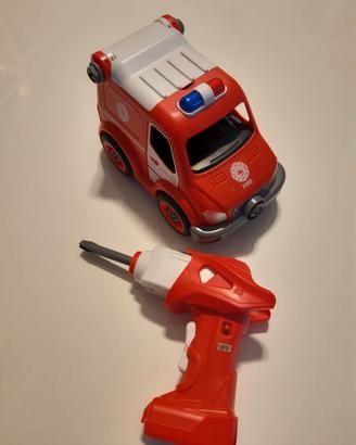 Camion dei pompieri telecomandato smontabile 