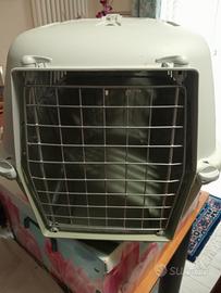 trasportino gatto e cuscino