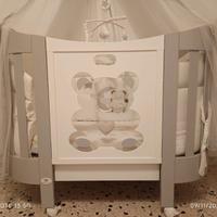 Culla Ovale Olly Cuoricini Completa