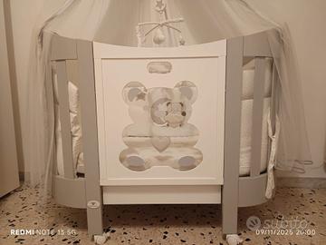 Culla Ovale Olly Cuoricini Completa