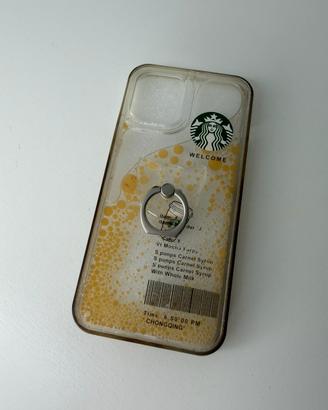 Custodia liquid glitte anello gatto 12 Pro Max