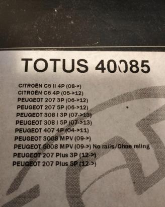 Barre portatutto per Peugeot e Citroen