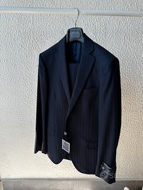 Completo uomo, blu rigato