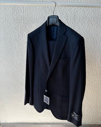 Completo uomo, blu rigato
