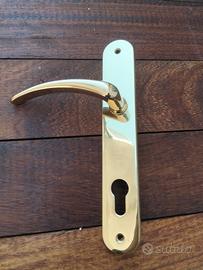 maniglia ottone lucido