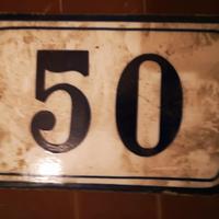 numeri civici in ceramica da fondo di magazzino