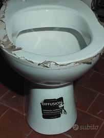 wc vaso con scarico a  terra