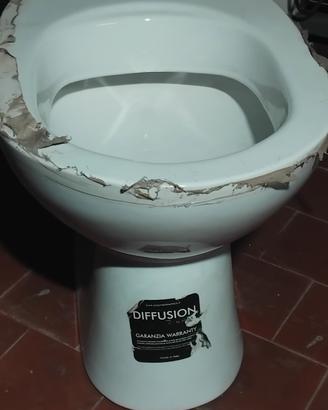 wc vaso con scarico a  terra