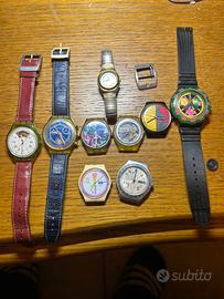 Lotto orologi swatch 9 pezzi x ricambi